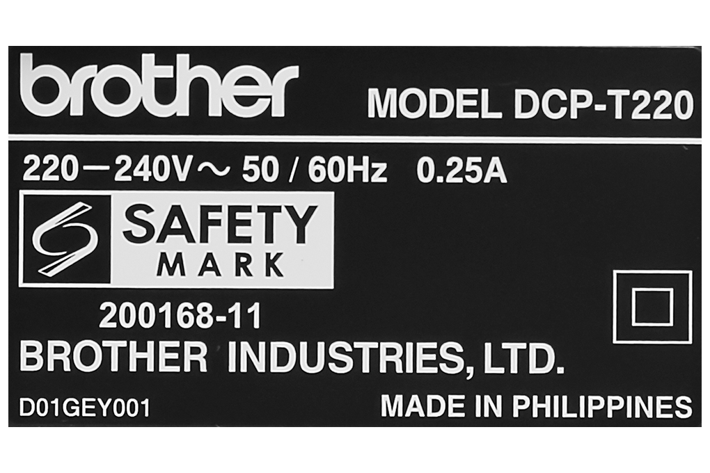 Máy in phun màu đa năng Brother DCP-T220 Màu Đen