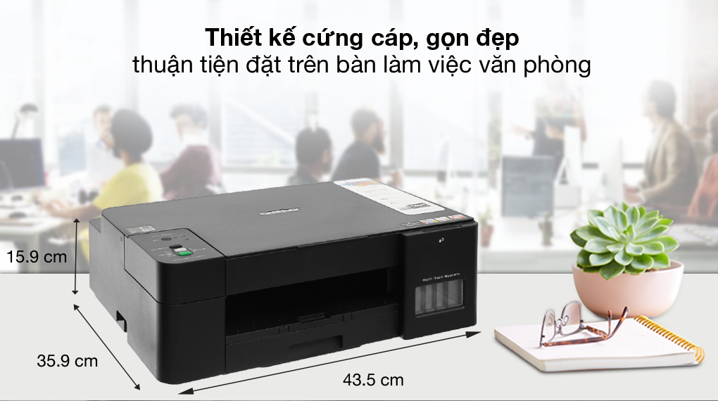 Đơn giản, chắc chắn - Máy in phun màu đa năng In-Scan-Copy Brother DCP-T220