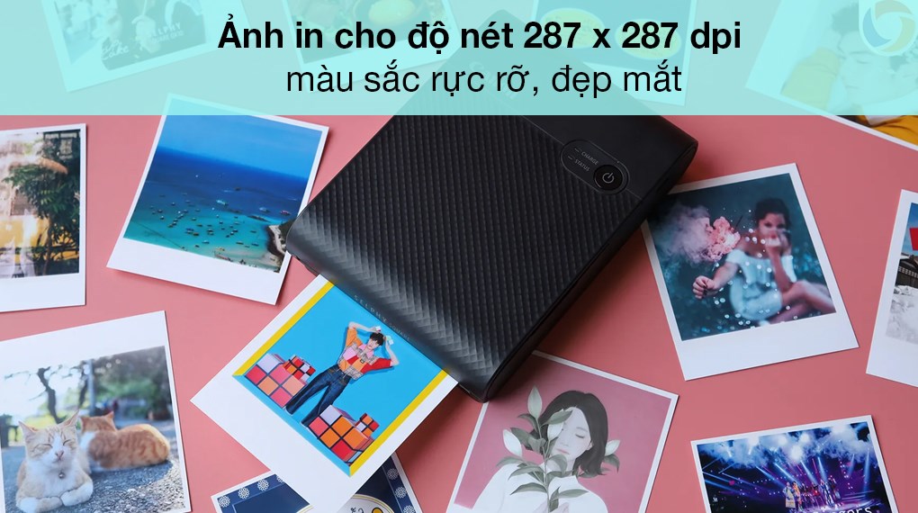 Máy in ảnh SELPHY SQUARE Canon QX10 Đen