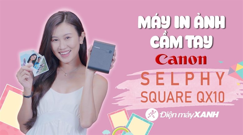 Máy in ảnh SELPHY SQUARE Canon QX10 Đen