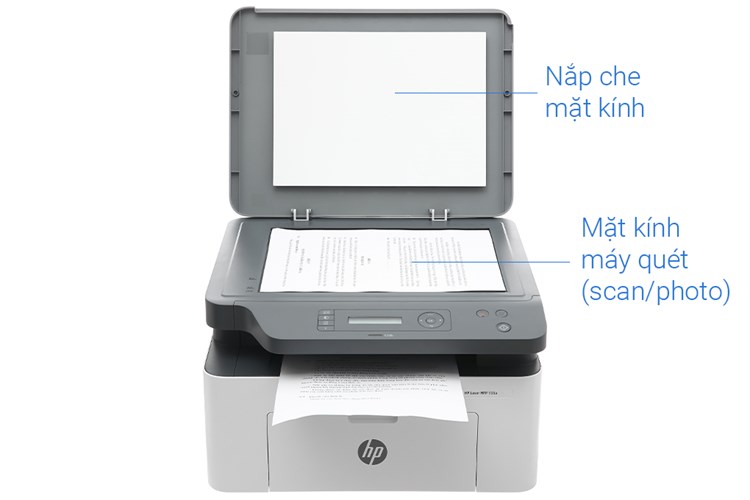 Máy in laser trắng đen đa năng HP LaserJet MFP 135a (4ZB82A) Màu Trắng
