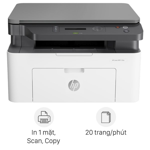 Máy in HP Laser Trắng đen đa năng In scan copy LaserJet 135a (4ZB82A)