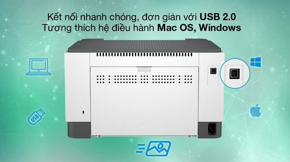 Dễ dùng - Máy in Laser trắng đen HP LaserJet M211d (9YF82A)