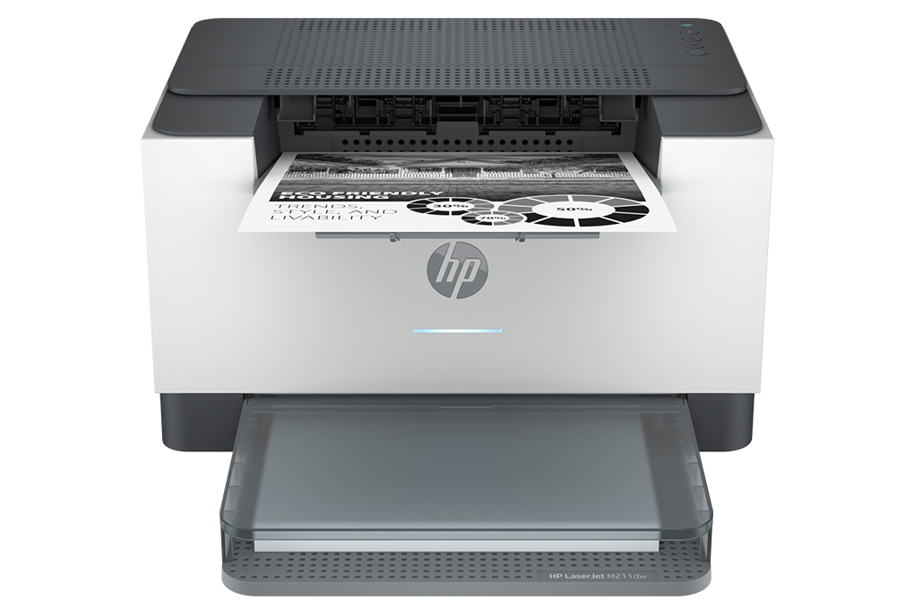 Máy in laser trắng đen đơn năng HP LaserJet M211dw Wifi (9YF83A) Màu Trắng