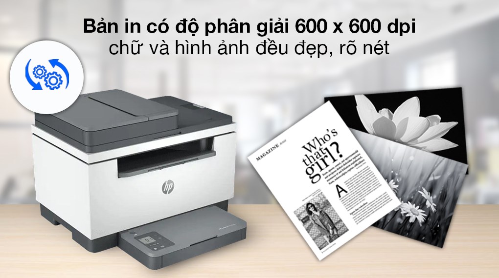 Máy in laser trắng đen đa năng HP LaserJet MFP M236sdw Wifi (9YG09A)