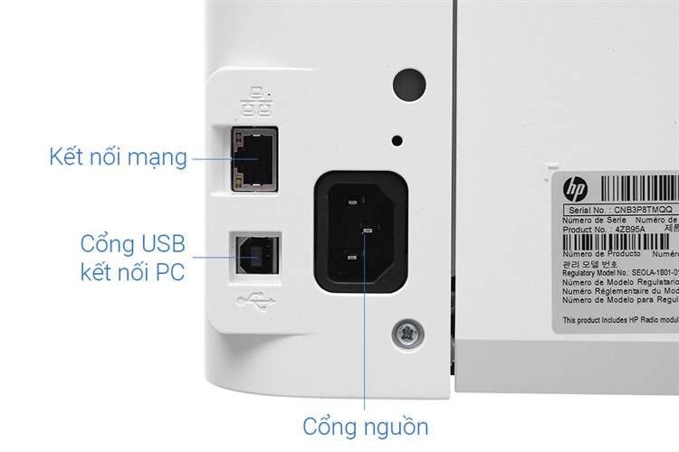 Máy in màu Laser HP 150nw/Wifi (4ZB95A) Màu Trắng