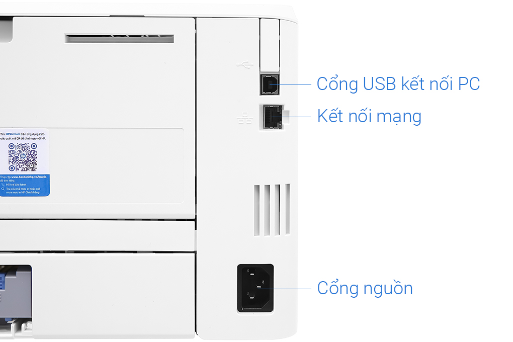 Máy in Laser trắng đen HP LaserJet Pro M404dn (W1A53A) Màu Trắng