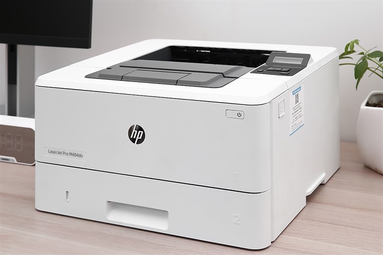 Máy in Laser trắng đen HP LaserJet Pro M404dn (W1A53A) Màu Trắng