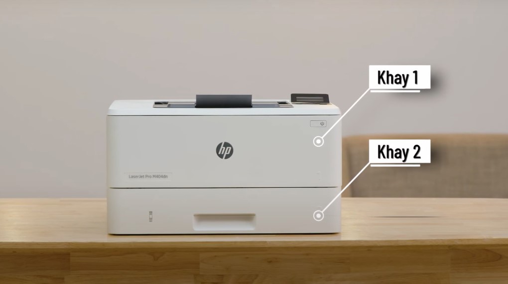 Máy in Laser trắng đen HP LaserJet Pro M404dn (W1A53A) - Khay đựng giấy