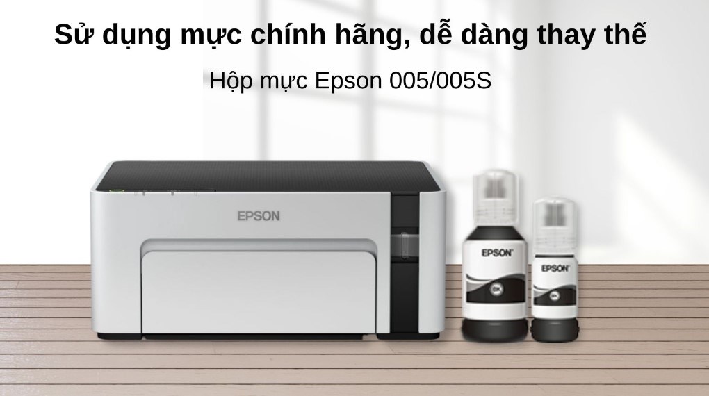 Máy In Phun Trắng Đen Đơn Năng Epson M1100 (C11CG95501)