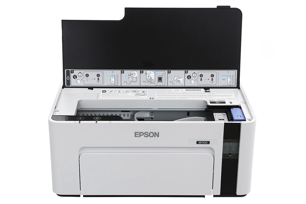 Máy In Phun Trắng Đen Đơn Năng Epson M1100 (C11CG95501) Màu Trắng