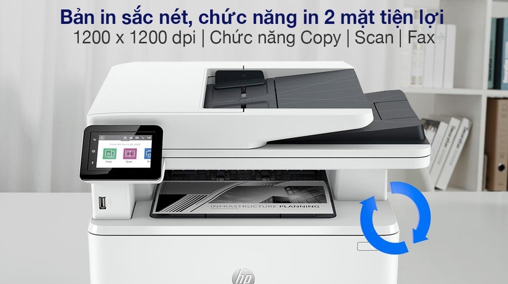 Máy In Laser Trắng Đen Đa Năng HP 4103fdw Wifi (2Z629A)