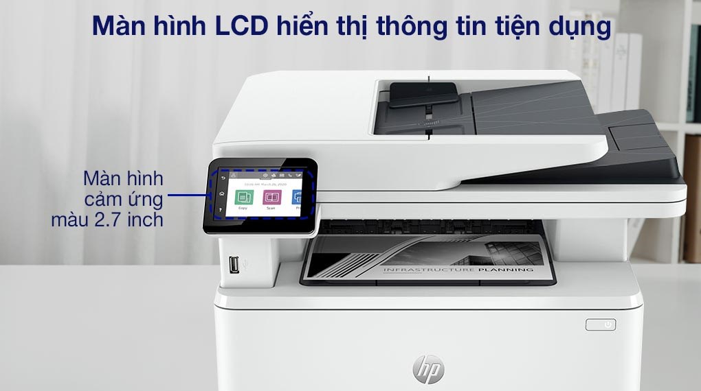 Máy In Laser Trắng Đen Đa Năng HP 4103fdw Wifi (2Z629A)