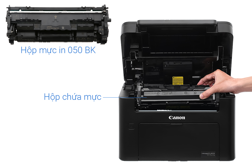 Máy in laser trắng đen đa năng Canon MF913W Wifi Màu Đen