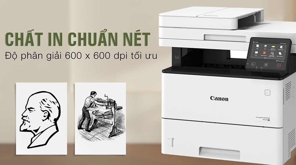 Máy in laser trắng đen đa năng Canon iR1643i II Wifi