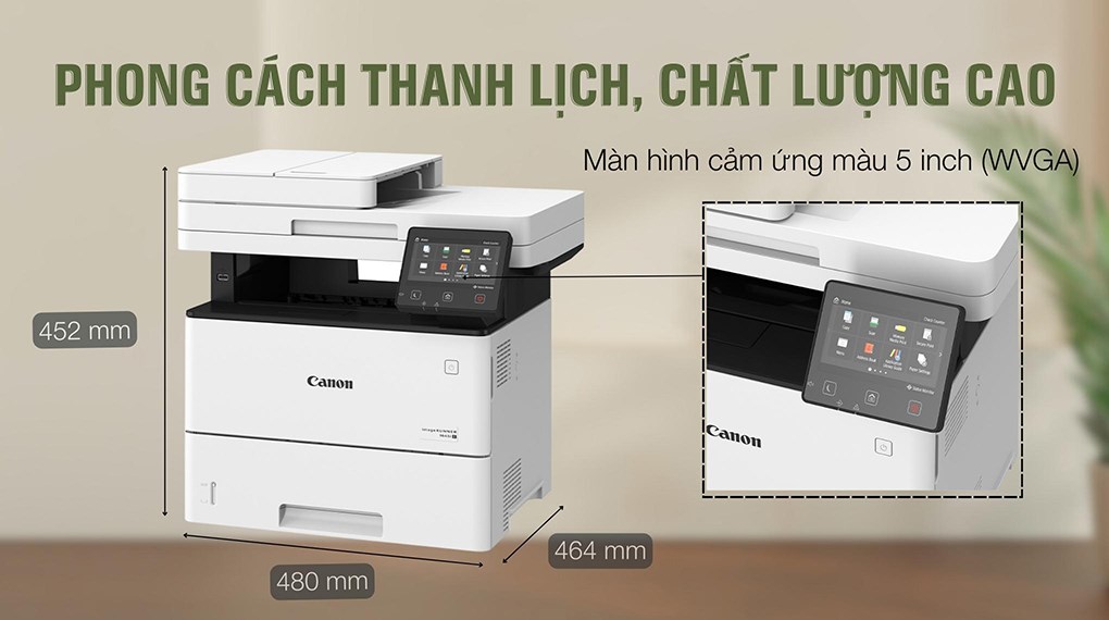 Máy in laser trắng đen đa năng Canon iR1643i II Wifi
