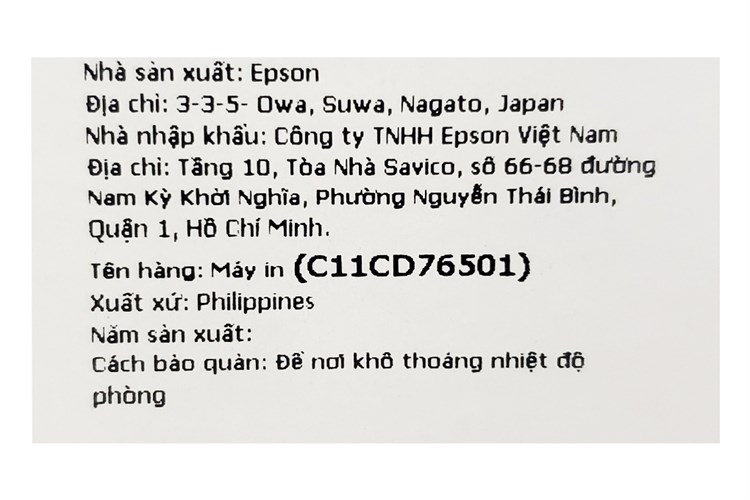 Máy In phun màu đơn năng Epson EcoTank L121 (C11CD76501) Màu Đen