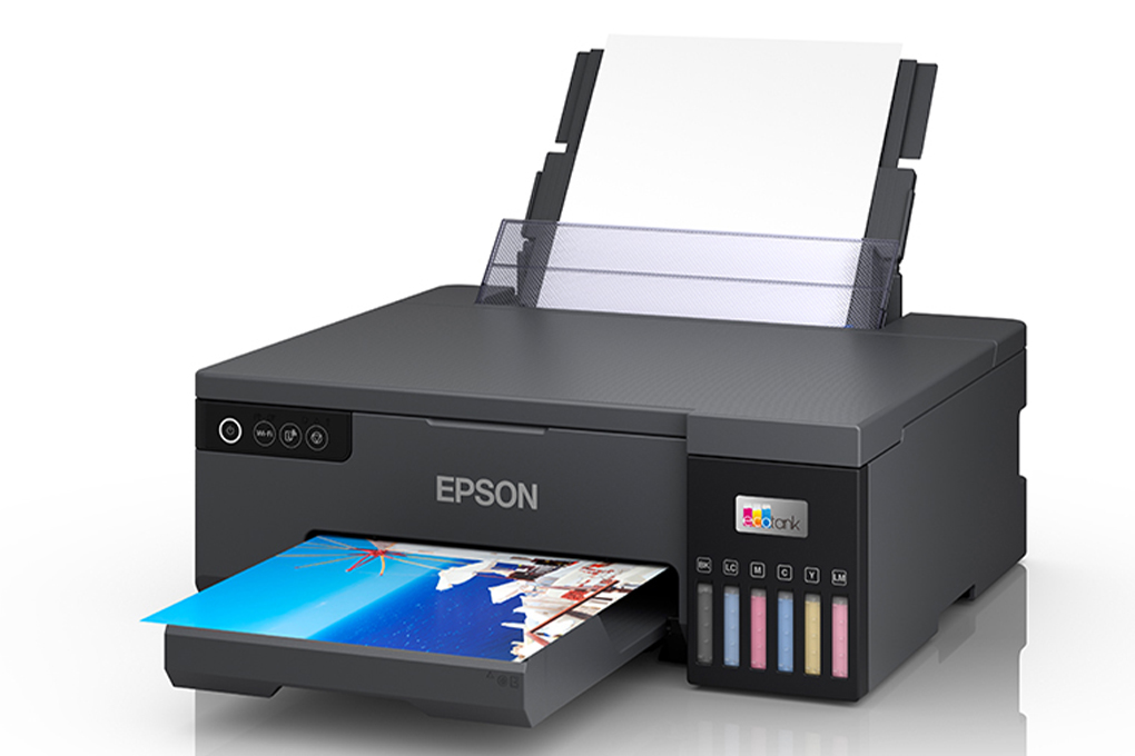 Máy In phun màu đơn năng Epson EcoTank L8050 Wifi (C11CK37501) Màu Đen