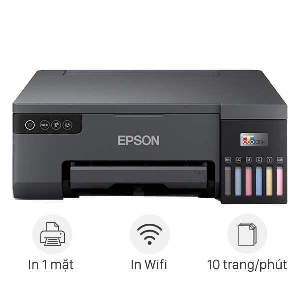 Máy In Phun Màu Đơn Năng Epson Ecotank L8050 Wifi (C11Ck37501)