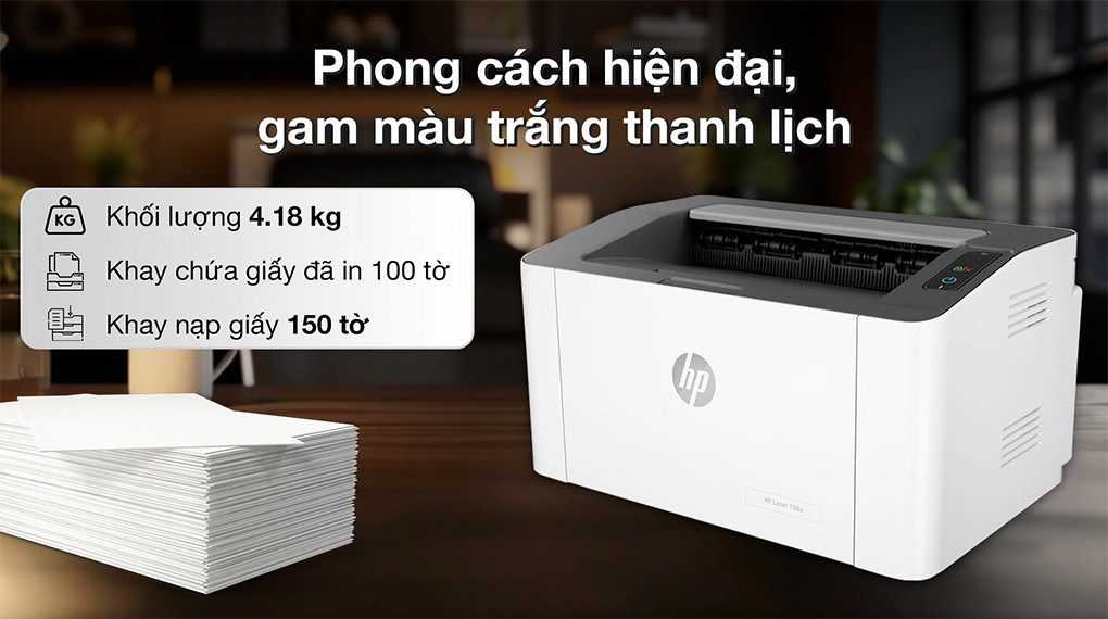 Máy in laser trắng đen đơn năng HP 108a (4ZB79A)