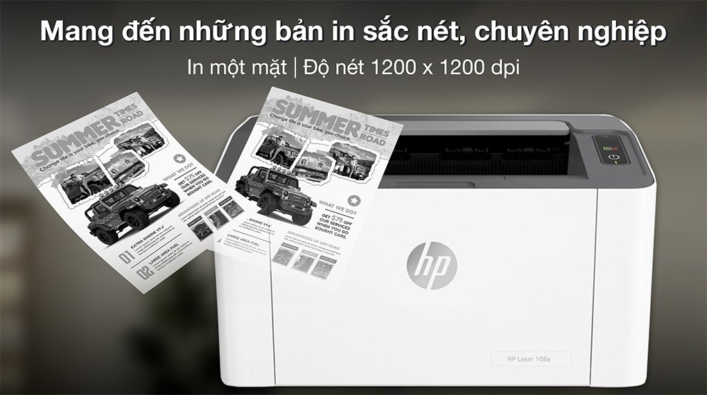 Máy in laser trắng đen đơn năng HP 108a (4ZB79A)