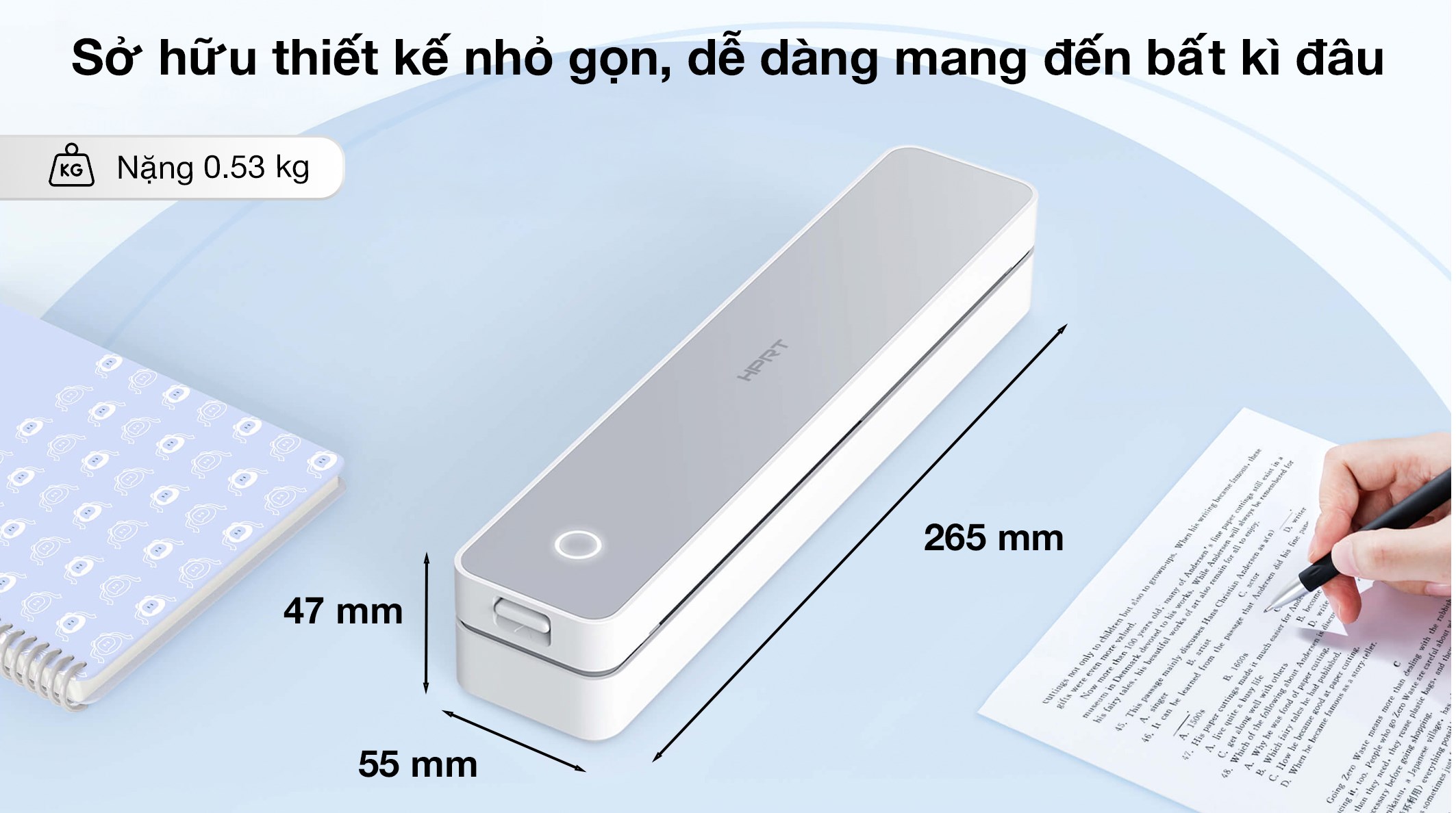Máy in nhiệt di động HPRT MT610 Pro