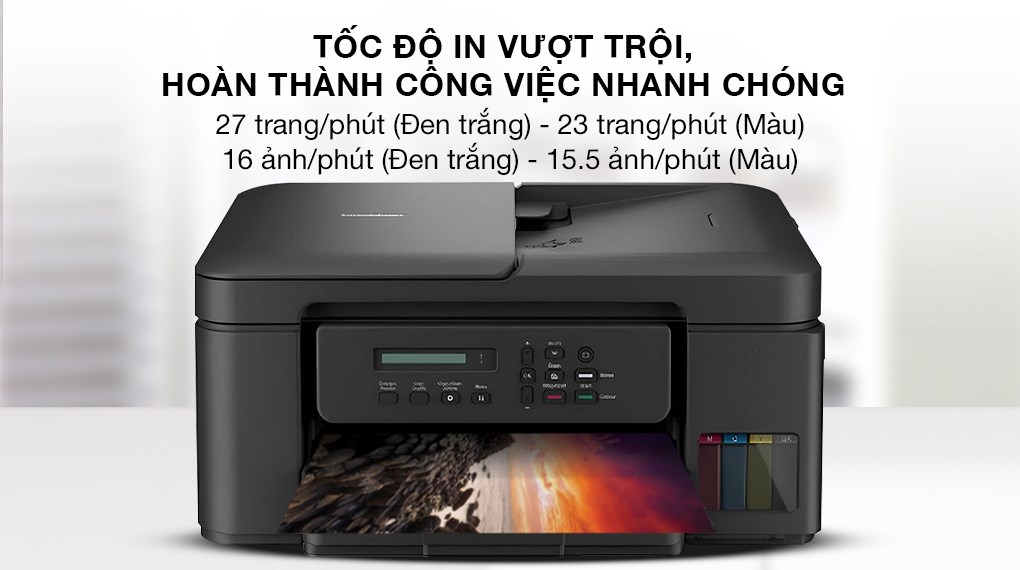 Máy in phun màu đa năng Brother DCP-T730DW Wifi