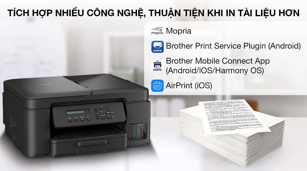 Máy in phun màu đa năng Brother DCP-T730DW Wifi