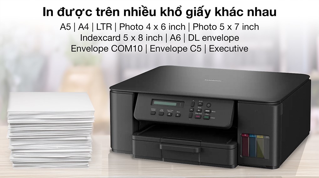 Máy in phun màu đa năng Brother DCP-T530DW Wifi