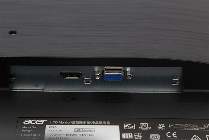 Màn hình Acer Full HD 27 inch ET271 Màu Đen