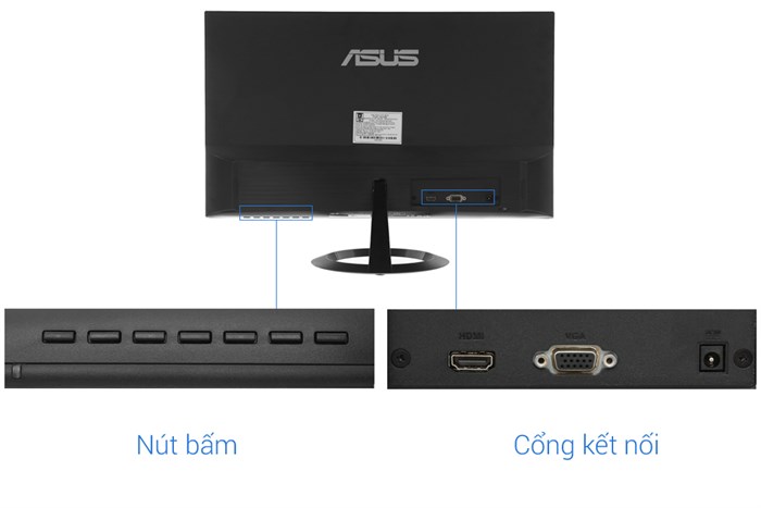 Màn hình Asus Full HD 23.8 inch VZ249HE Màu Đen