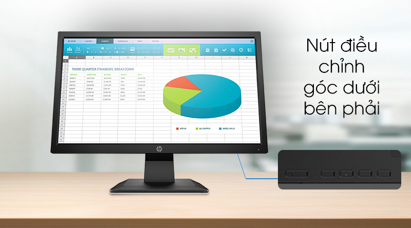 Điều chỉnh màn hình HP LCD P204 Điều chỉnh màn hình HP LCD P204