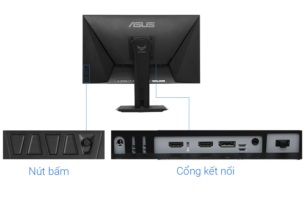 Asus LCD TUF Gaming 27 inch Full HD 280Hz 1ms (VG279QM) chính hãng