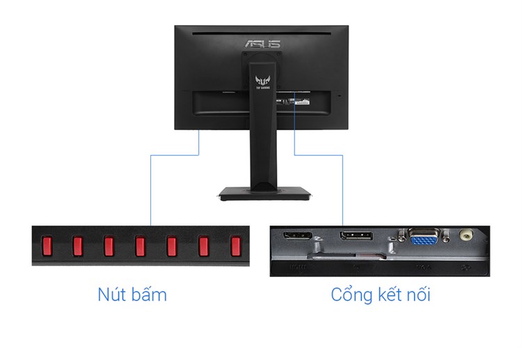 Asus LCD TUF Gaming 23.8 inch Full HD 144Hz 1ms (VG249Q) Màu Đen