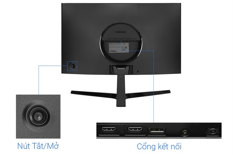 Màn hình Samsung Gaming LC24RG50FQEXXV 24 inch FHD/VA/144Hz/4ms/FreeSync/HDMI Màu Đen