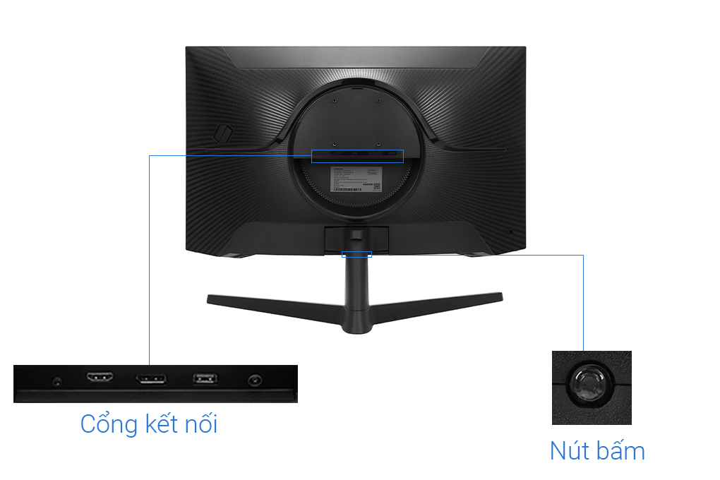 Samsung LCD Gaming 27 inch WQHD (LC27G55TQWEXXV) Màu Đen