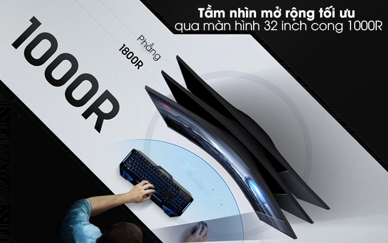 Samsung LCD Gaming 32 inch WQHD 144Hz 1ms (LC32G55TQWEXXV)