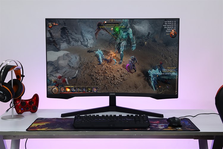 Samsung LCD Gaming 32 inch WQHD 144Hz 1ms (LC32G55TQWEXXV) Màu Đen