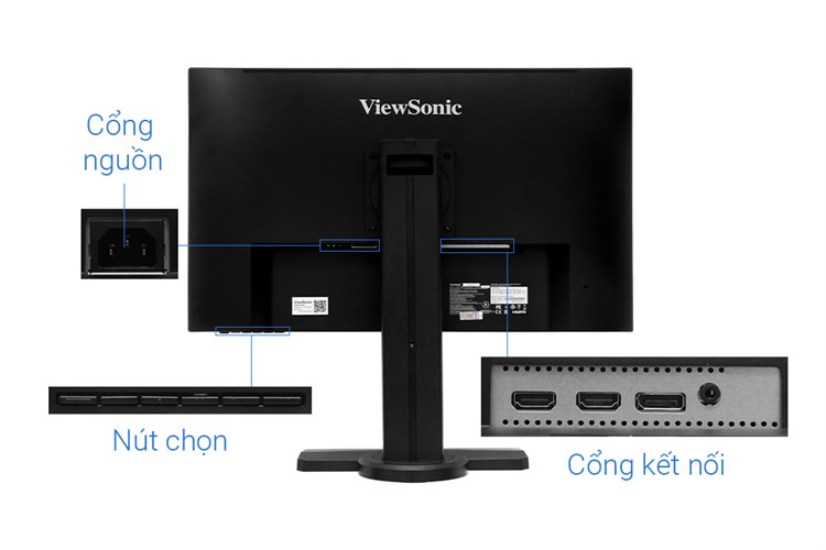 Màn hình ViewSonic Gaming XG2705 27 inch 2K/144Hz/1ms Màu Đen