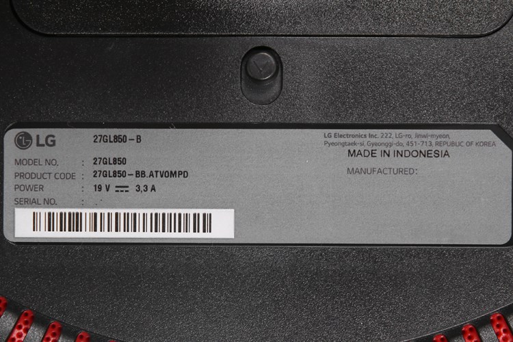 LG LCD UltraGear Gaming 27GL850-B.ATV 27 inch 2K 144Hz 1ms Màu Đen