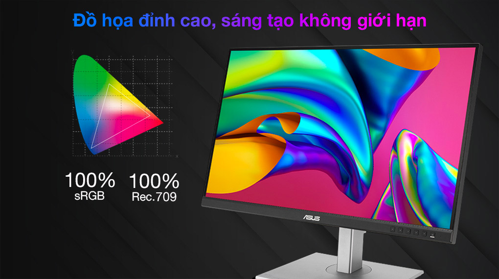 Asus LCD ProArt PA278CV 27 inch 2K 75Hz 5ms - Màn hình