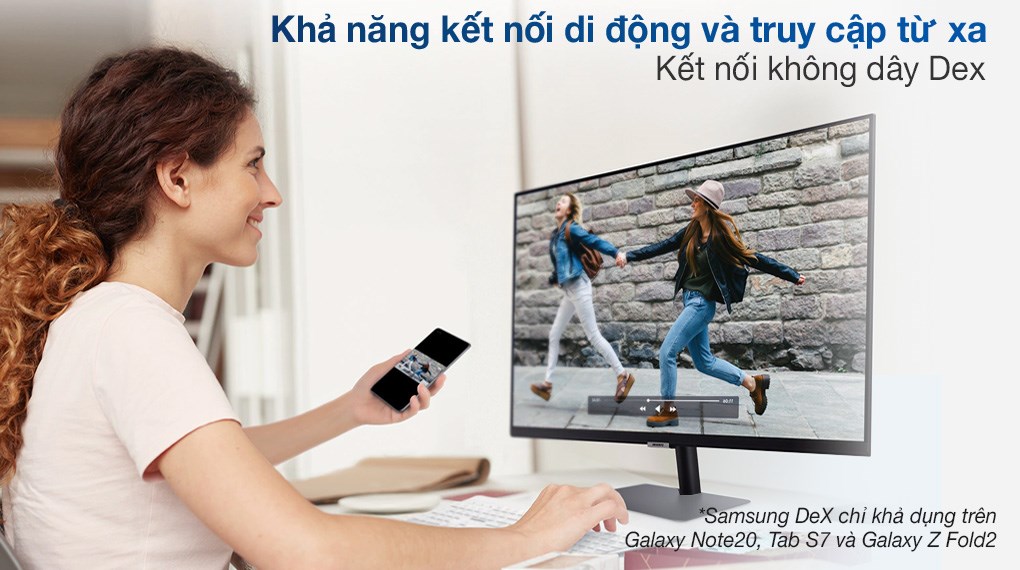 Màn hình Samsung LCD Smart Monitor M5 32 inch Full HD-Remote (LS32AM500NEXXV)
