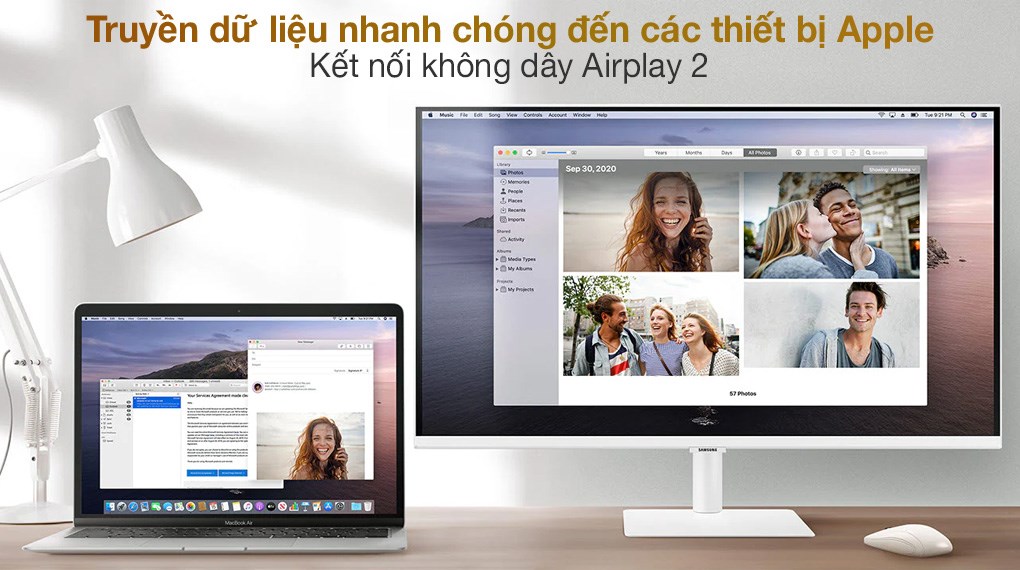 Màn hình thông minh Samsung Smart Monitor M5 27 inch Full HD - Remote (LS27AM501NEXXV)