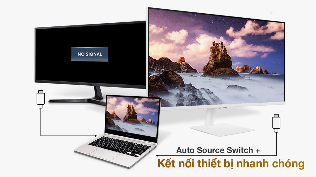 Màn hình thông minh Samsung Smart Monitor M5 27 inch Full HD - Remote (LS27AM501NEXXV)