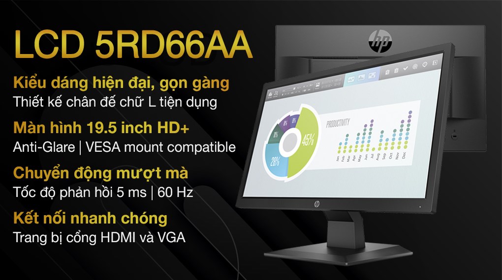 HP LCD 5RD66AA P204v 19.5 inch HD+