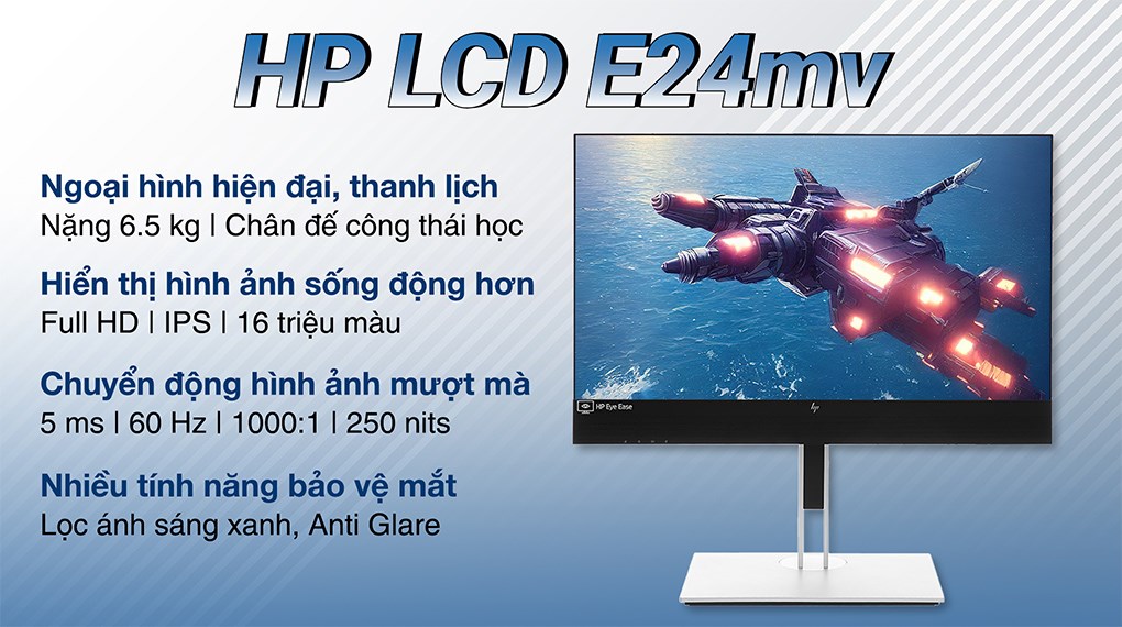 Màn hình HP EliteDisplay E24mv G4 169L0AA 23.8 inch FHD/60Hz/5ms/HDMI/DisplayPort/USB