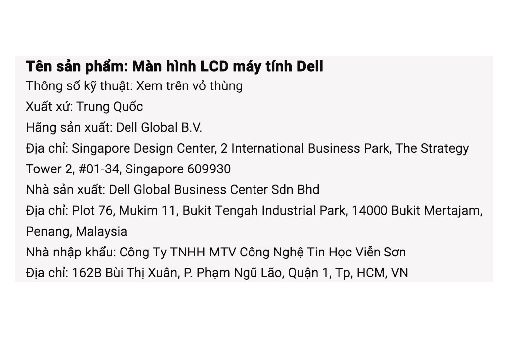 Màn hình Dell Gaming S2722DGM 27 inch QHD/165Hz/1ms/HDMI/DisplayPort Màu Đen
