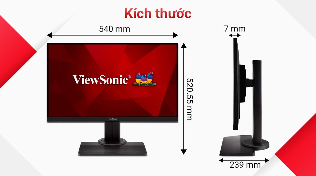 Màn hình ViewSonic Gaming XG2405-2 24 inch FHD/144Hz/1ms/FreeSync/HDMI