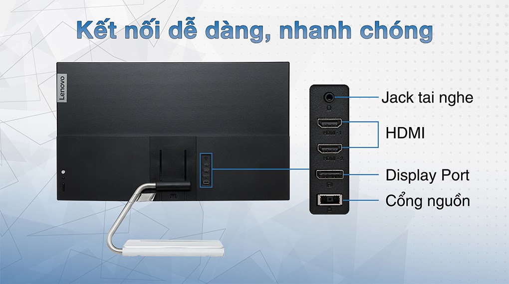 Màn hình Lenovo Q27q-20 66EFGAC3VN 27 inch 2K/75Hz/4ms-6ms