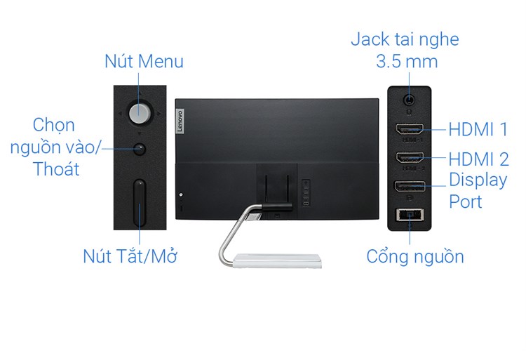 Màn hình Lenovo Q27q-20 66EFGAC3VN 27 inch 2K/75Hz/4ms-6ms Màu Đen